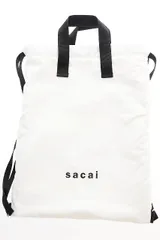 サカイ sacai 22SS リバーシブル ナップサック トートバッグ 巾着 ホワイト バンダナ柄 【ブランド古着ベクトル】【中古】●▲251003のサムネイル