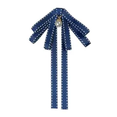 【新品】 [FYBownot] JK 制服リボン ライン リボンタイ ブローチ 蝶ネクタイ レディース 制服小物 蝶結び 入学式/卒業式/発表会 OL 通勤 通学 デート 贈り物