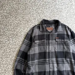 ORVIS / flannel shirt size M　オービス　ヘビーフランネルシャツ　ブラックウォッチ　チェック　長袖シャツ　ポケット付き　黒　ネルシャツ　人気