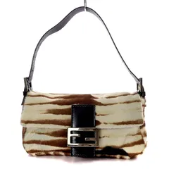 フェンディ マンマバケット アニマル 牛柄 ハンドバッグ ショルダーバッグ 2288 ハラコ レディース FENDI 【214-81035】 FENDI - フェンディ マンマバケット アニマル 牛柄 ハンドバッグ