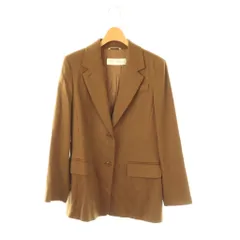 マックスマーラ MAX MARA カシミヤ テーラードジャケット シングル 38 ブラウン /HK ■OS