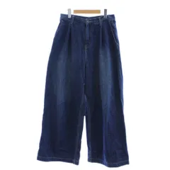 B&Y ユナイテッドアローズ BEAUTY&YOUTH ビューティー&ユース ワイドパンツ デニム ジーンズ L インディゴブルー フルレングス /GG ■GY63