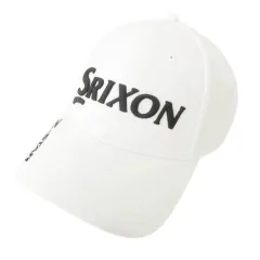スリクソン SRIXON タグ付き 帽子 キャップ ロゴ ゴルフ スポーツ フリーサイズ 白 ホワイト ■GY54