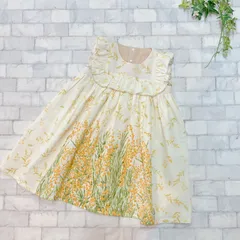 ビオラワンピース　ミモザ　100サイズ