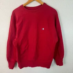 80s Champion リバースウィーブ　トリコタグ　チャンピオン スウェット ロゴ刺繍 レッド Mサイズ メンズ 古着 ストリート アメカジ