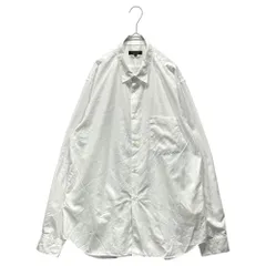 COMME des GARCONS HOMME PLUS(コムデギャルソンオムプリュス) 22SS Polyester Regular ポリエステル レギュラー カラー 長袖 シャツ PI-B029 L ホワイト AD2021 花の存在期