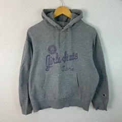 Champion チャンピオン スウェット パーカー ロゴプリント グレー Lサイズ メンズ 古着 アメカジ ストリート