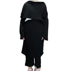 YOHJI YAMAMOTO(ヨウジヤマモト) Layered Design All-in-One レイヤード デザイン オールインワン FT-D14-051 S ブラック ワンピースのサムネイル