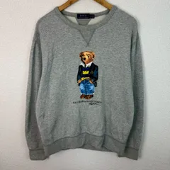 Polo Ralph Lauren ポロラルフローレン スウェット ポロベア グレー Lサイズ メンズ 古着 アメカジ ストリート