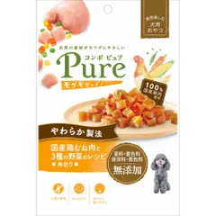 日本ペットフード コンボ ピュア ドッグ モグモグッド！ 国産鶏むね肉と3種類の野菜のレシピ 角切り 50g 犬用おやつ （1点）