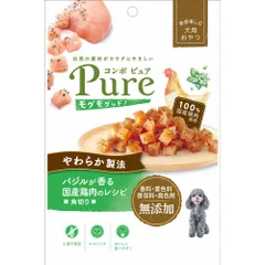 日本ペットフード コンボ ピュア ドッグ モグモグッド！ バジルが香る国産鶏肉のレシピ 角切り 50g 犬用おやつ （1点）