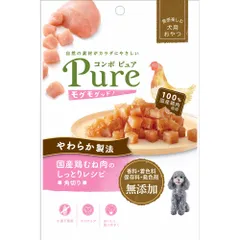 （まとめ買い）日本ペットフード コンボ ピュア ドッグ モグモグッド！ 国産鶏むね肉のしっとりレシピ 角切り 50g 犬用おやつ 【×12セット】