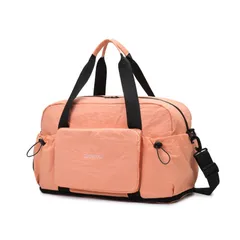 [Takusan Shopping] ボストンバッグ 大容量 拡張 軽量 キャリーオンバッグ サブバッグ 折り畳み 2WAY コンパクト 一泊二日 合宿 旅行 修学旅行 ユニセックス (ピンク) [ピンク]