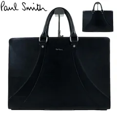 【S3690】【美品】Paul Smith ポールスミス ビジネスバッグ ブリーフケース 書類カバン レザーバッグ オールレザー ブラック