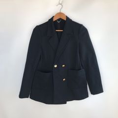 quaranciel シップス ジャージーテーラードダブルジャケット レディース 36 ダークグリーン 3122202602140009