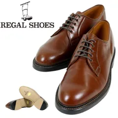 【S3728】【未使用品】REGAL リーガル ビジネスシューズ レザーシューズ プレーントゥ オールレザー 一部難有 サイズ24.5EE
