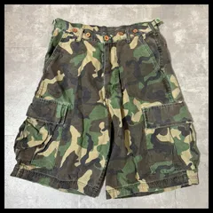 Y2K 迷彩 カーゴハーフパンツ M カモフラ ミリタリー 古着