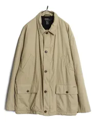 90s ポロ ラルフローレン 中綿 ハーフ コート メンズ XL / オールド ジャケット ブラックウォッチ ライナー付き スムース素材 大きいサイズ