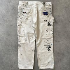 3035 古着ディッキーズMILLERホワイトペインターパンツ一点物ペンキ