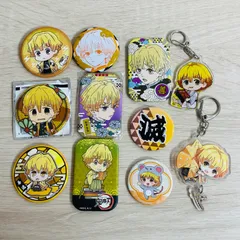 鬼滅の刃 我妻善逸 グッズ まとめ売り 缶バッジ アクキー セット
