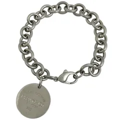 ティファニー TIFFANY&Co. リターン トゥ ティファニー ブレスレット ラウンドタグ 腕輪 ブレスレット シルバー925 シルバー レディース 【中古】