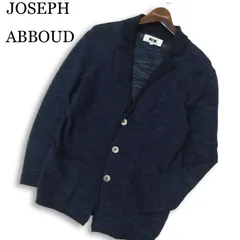 JOSEPH ABBOUD ジョセフ アブード 通年 メランジ★ ニット カーディガン ジャケット Sz.M　メンズ ネイビー