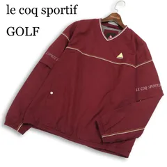 le coq sportif GOLF ルコック スポルティフ ゴルフ ロゴ刺繍★ 2WAY Vネック ウィンドブレーカー トレーナー Sz.L メンズ