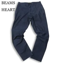 BEAMS HEART ビームス ハート 秋冬 ストレッチ★ コーデュロイ パンツ Sz.50 メンズ ネイビー 大きいサイズ