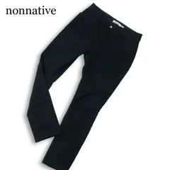 nonnative ノンネイティブ NN-P3115 ストレッチ スキニー ブラック デニム パンツ ジーンズ Sz.0 メンズ ネイビー 日本製