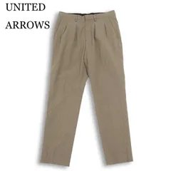 UNITED ARROWS ユナイテッドアローズ 春夏 ストレッチ★ タック入り チェック スラックス パンツ Sz.M メンズ
