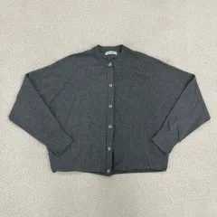 F ヴィンテージ レディース グレー 長袖 カーディガン 0202M1