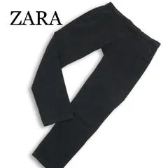 ZARA ザラ マン 現行タグ★ 通年 ストレッチ スリム スキニー パンツ Sz.38 メンズ 黒 大きいサイズ