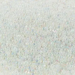 手作り用品 アクセサリーパーツ 気泡 光沢 アート ネイルパーツ パール ミックス オーロラ 手芸用品 ガラスビーズ マイクロ 丸玉 DIY 穴なし 約200gセット レジン封入ビーズ 装飾充填物 バブルビーズ サムコス