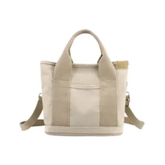 ショルダー ハンドバグ マナーバッグ 仕切り付き 大容量 2way 肩ひも付き ファスナー キャンバス お散歩バッグ コンパクト トート 散歩 犬 [COTEN] 猫 おでかけ 可愛い