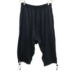 ワイスリー Y-3 ヨウジヤマモト DY7174 U DRAWSTRING JERSEY 3/4 PANT ドローストリング サルエル パンツ M ブラックのサムネイル