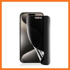 【新品】 iPhone15 Pro 覗き見防止フィルム【ガイド枠付き】TPU素材 浮き防止/気泡レス/キズ修復/浮き防止//ケースに干渉しない/全面保護 iPhone15 Pro 保護フィルム【指紋認証対応 1枚入り】