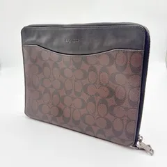 【美品】COACH Y2K signature leather clutchbag コーチ シグネチャーレザークラッチバッグ