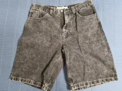 ポーラー スケート ビッグボーイ シルバー ブラック デニム ショーツ M