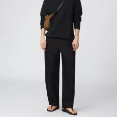 UNIQLO U ワイドフィットチノパンツ（一般丈）/ ブラック / 82