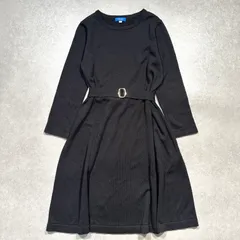 ブルーレーベル クレストブリッジ ニット ワンピース 長袖 ベルト M
