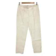 セオリーリュクス theory luxe パンツ スラックス 麻 リネン 40 白 ホワイト /NL ■YHS14