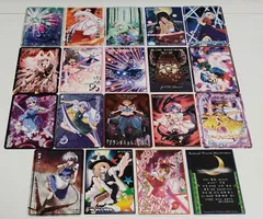 fym31-13【希少/絶版】東方Project ラストワードコレクション 19枚セット 舞スター Mai-Star C67/東方らぢぉ MiuMyu 霊夢 魔理沙 咲夜 レミリア 幽々子 妖夢 アリス 紫 永琳 輝夜 妹紅 同人グッズ 入手困難