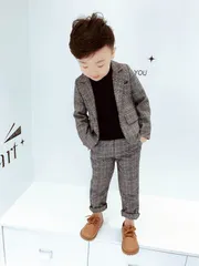 送料無料 フォーマル 子供 男の子 スーツ 卒業式 入学式 Bタイプチェック柄 スーツ キッズ スーツ一式 フォーマル 3点セット シングルスーツ 大きいサイズ ジュニアスーツ 七五三 子供フォーマル 小学生 入学式 卒園式