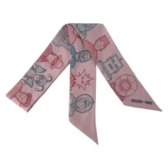 HERMES(エルメス) スカーフ ツイリー ライトピンク リボンスカーフ