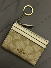 レア COACH コーチ シグネチャー カードウォレット キーホルダー