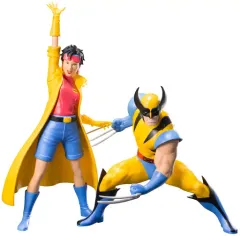 【中古】フィギュア ARTFX+ ウルヴァリン＆ジュビリー 2パック 「X-MEN」 1/10 PVC製塗装済み簡易組み立てキット