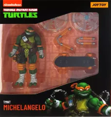 【中古】フィギュア ミケランジェロ 「ティーンエイジ・ミュータント・ニンジャ・タートルズ」 1/18 アクションフィギュア