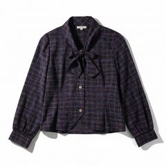 マッキントッシュロンドン✨ジオメトリックフルーツプリントブラウス F