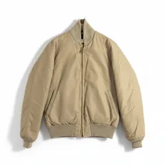 エディーバウアー Eddie Bauer ジャケット ブルゾン ダウン ジップ 綿 リブ ベージュ系 990983