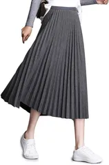 送料無料 スカート レディース フレア ウエストゴム Aライン 着痩せ 体型カバー 無地